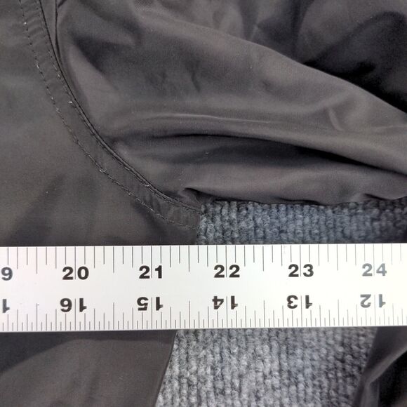 Shouthouse Full Zip Hooded Rain Jacket Mens Medium Long Sleeve Black Polyester - Picture 12 of 12